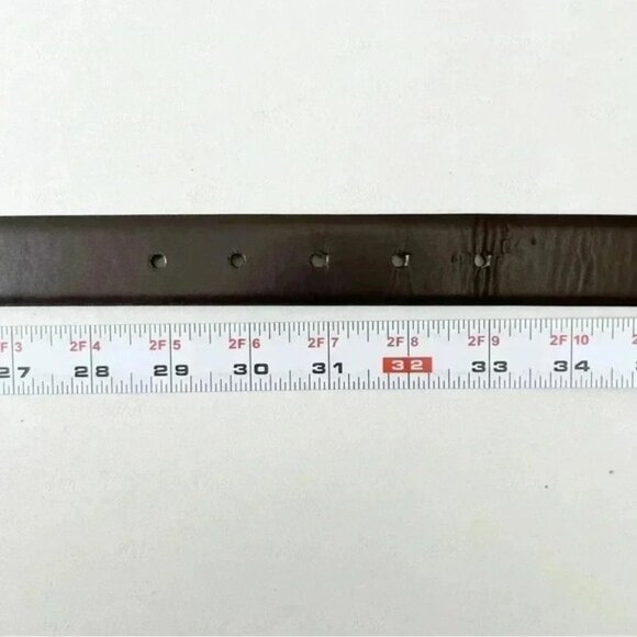 Calvin Klein Men’s Black Brown Reversible Dress Belt Gunmetal Buckle Size 32 - Picture 14 of 16